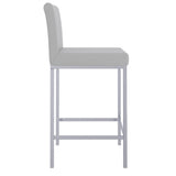4. "Grey and Chrome Bar Stools - Enhance your space with these elegant stools"