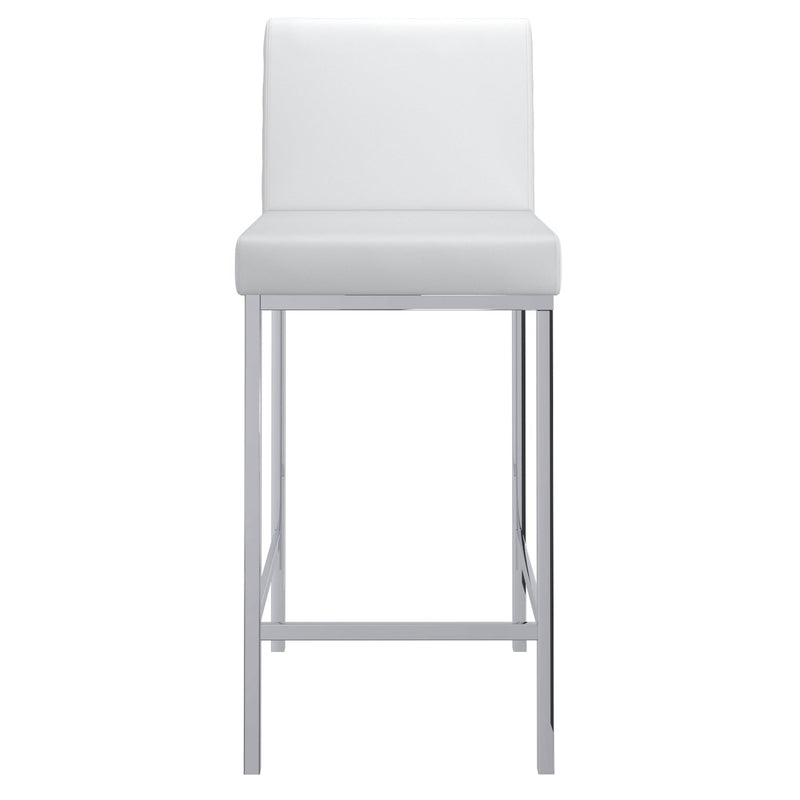 5. "Porto Counter Stools in White and Chrome - Comfortable and durable seating option"