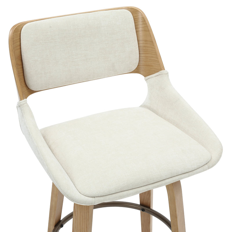 6. "Beige Fabric Upholstery - Soft and durable material for long-lasting comfort"