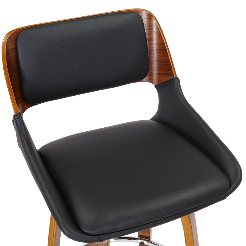 6. "Swivel Counter Stool with Walnut Finish - Adds a touch of warmth to any space"