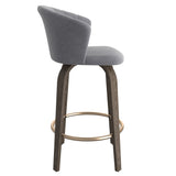 5. "Grey and Washed Oak Counter Stool - Add a touch of sophistication to your kitchen or dining area"