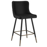 1. "Xander 26" Counter Stool, Set of 2, in Black - Sleek and stylish seating option"