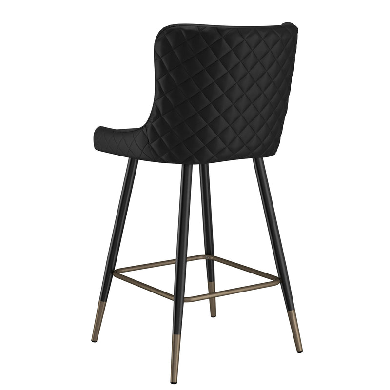 3. "Black Xander 26" Counter Stool, Set of 2 - Contemporary design for any space"