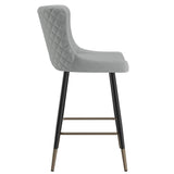 5. "Xander 26" Counter Stool, Set of 2, in Light Grey - Contemporary design for any space"