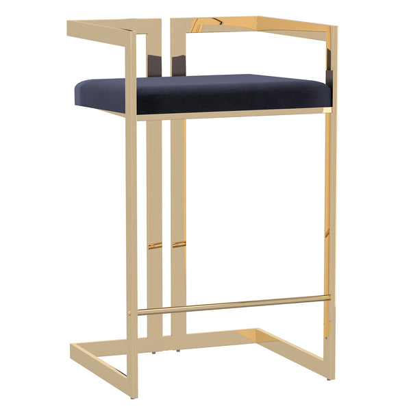 1. "Cosmo 26" Counter Stool in Black and Gold - Sleek and stylish seating option"