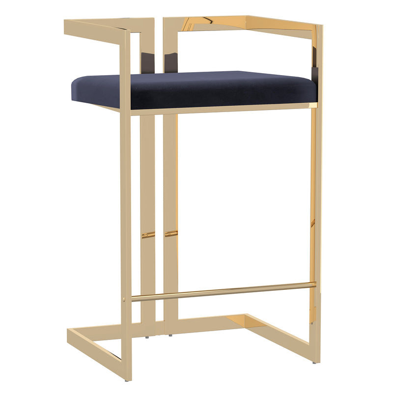 1. "Cosmo 26" Counter Stool in Black and Gold - Sleek and stylish seating option"