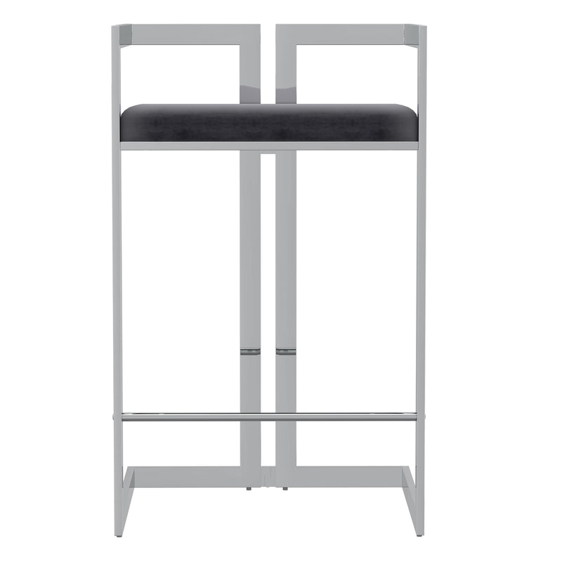 4. "Grey and Silver Counter Stool - Perfect addition to any modern interior"
