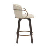 4. "Aged Gold Counter Stool Set - Add a Touch of Glamour to Your Home Decor"
