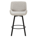 5. "Black and Grey Fabric Counter Stools - Add a touch of sophistication to your home decor"