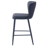4. "Set of 2 Black Counter Stools - Clover 26" height, adds elegance to any space"