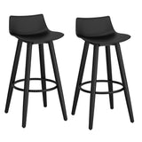 7. "Elegant Rango 26" Counter Stool, Set of 2, in Black - Add sophistication to your home"