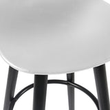 6. "Durable Rango 26" Counter Stool, Set of 2, in White and Black - Built to last"