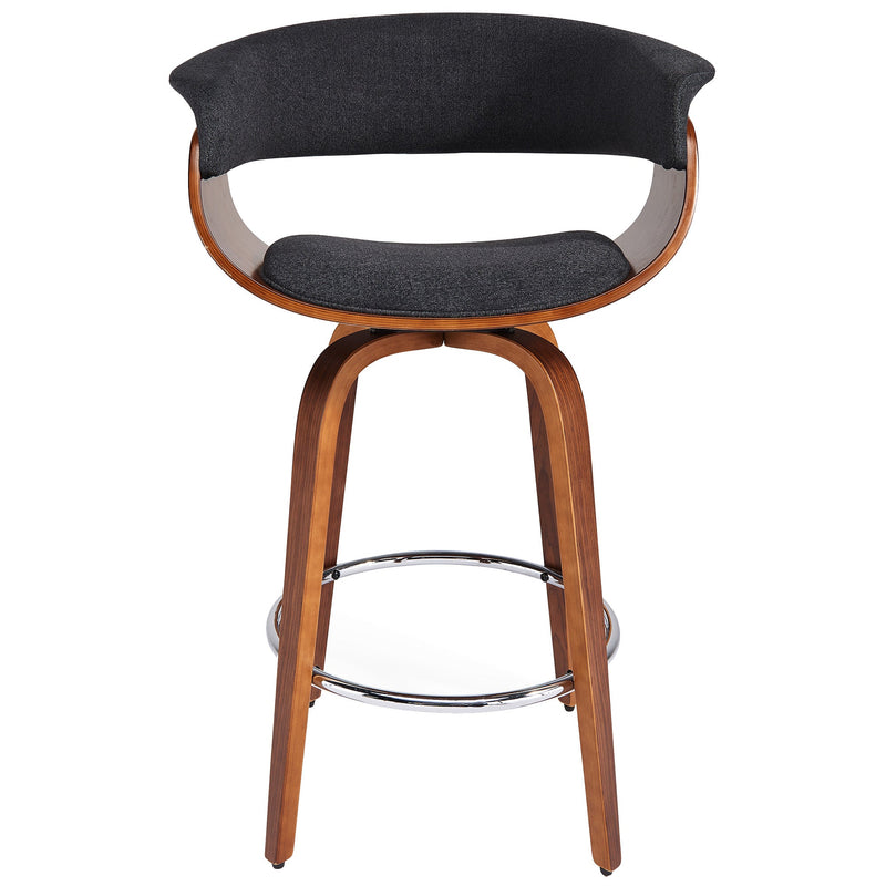 4. "Charcoal and Walnut Counter Stool - Enhance your home decor with this elegant piece"