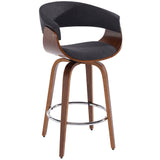 1. "Holt 26" Counter Stool in Charcoal and Walnut - Sleek and stylish seating option"