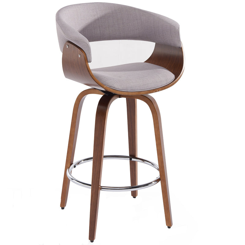 1. "Holt 26" Counter Stool in Grey and Walnut - Stylish seating for modern kitchens"