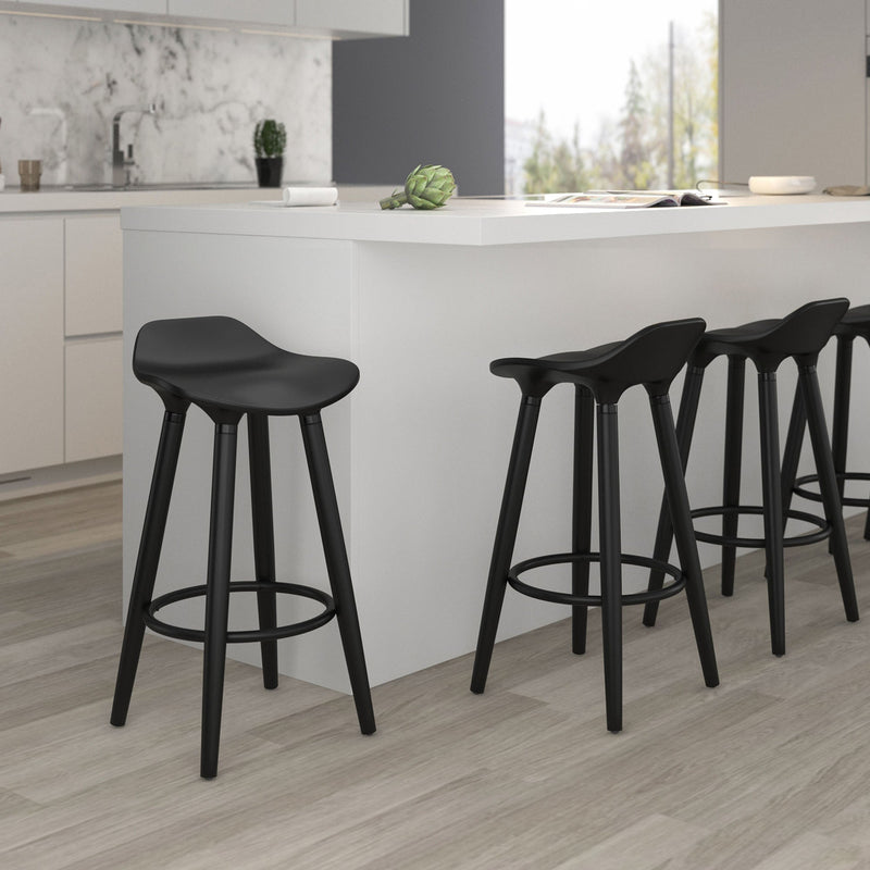 2. "Black counter stools - Enhance your home decor with the Trex 26" Counter Stool, Set of 2"