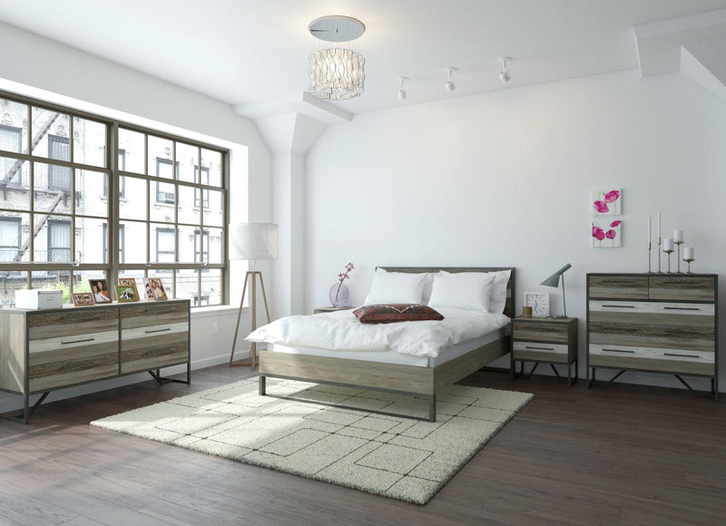 2. "Modern Metro Havana Queen Bed - Enhance your bedroom decor"