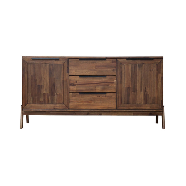 2. "Modern Remix Sideboard featuring adjustable shelves and stylish finish"