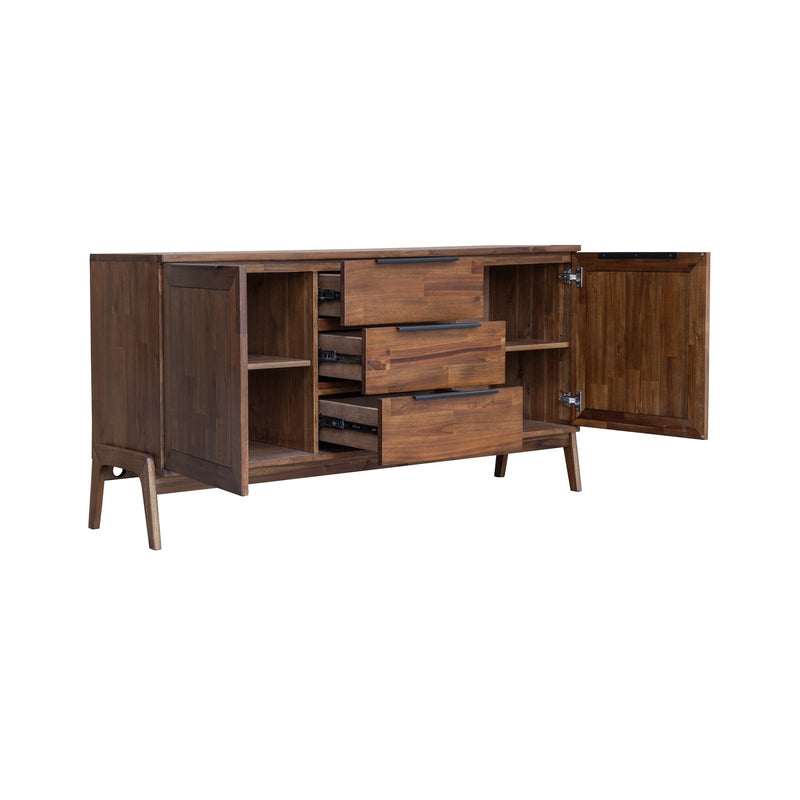 4. "Contemporary Remix Sideboard with spacious drawers and elegant handles"