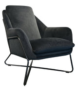 1. "Romeo Lounge Chair - Dark Grey Velvet: Luxurious and comfortable seating option for your living room"