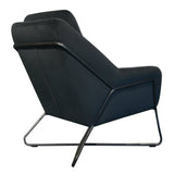 3. "Romeo Lounge Chair in Dark Grey Velvet: Perfect blend of comfort and sophistication"