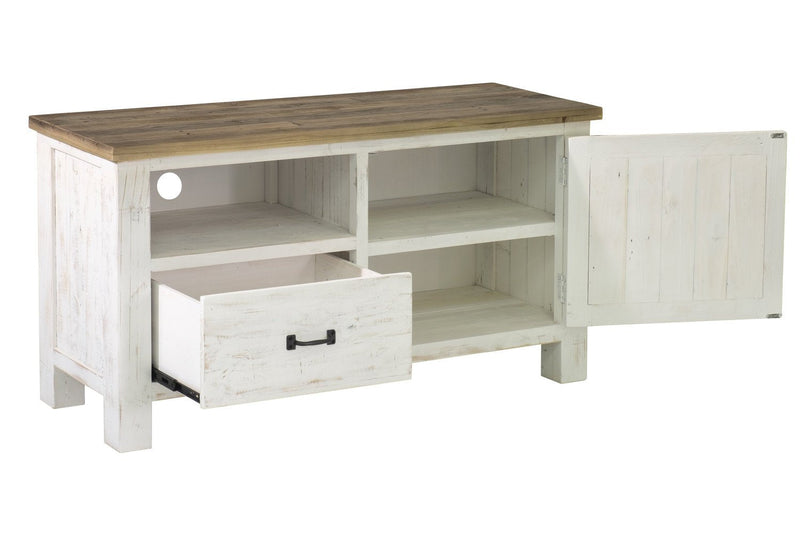 3. "Compact Provence Small Media Unit with adjustable shelves"