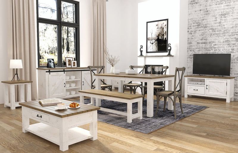 7. "Space-saving Provence Small Media Unit for small apartments"