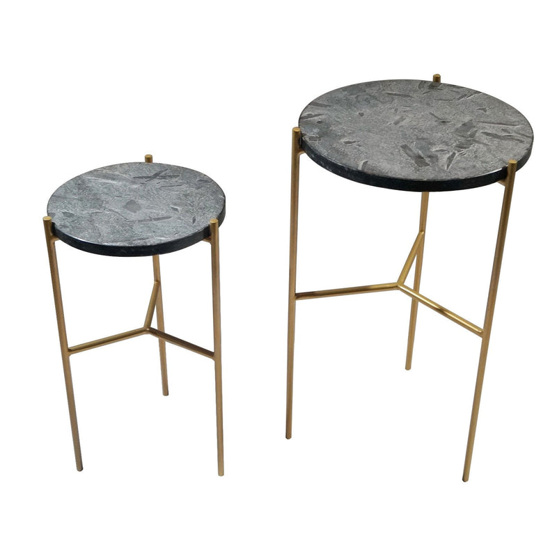 1. "Earth Wind & Fire Valencia Marble Side Table, Set Of 2 - Elegant and functional furniture"