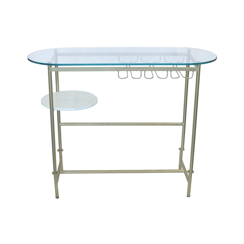 6. "Earth Wind & Fire Oval Console Table - Enhance your living room decor with this statement piece"