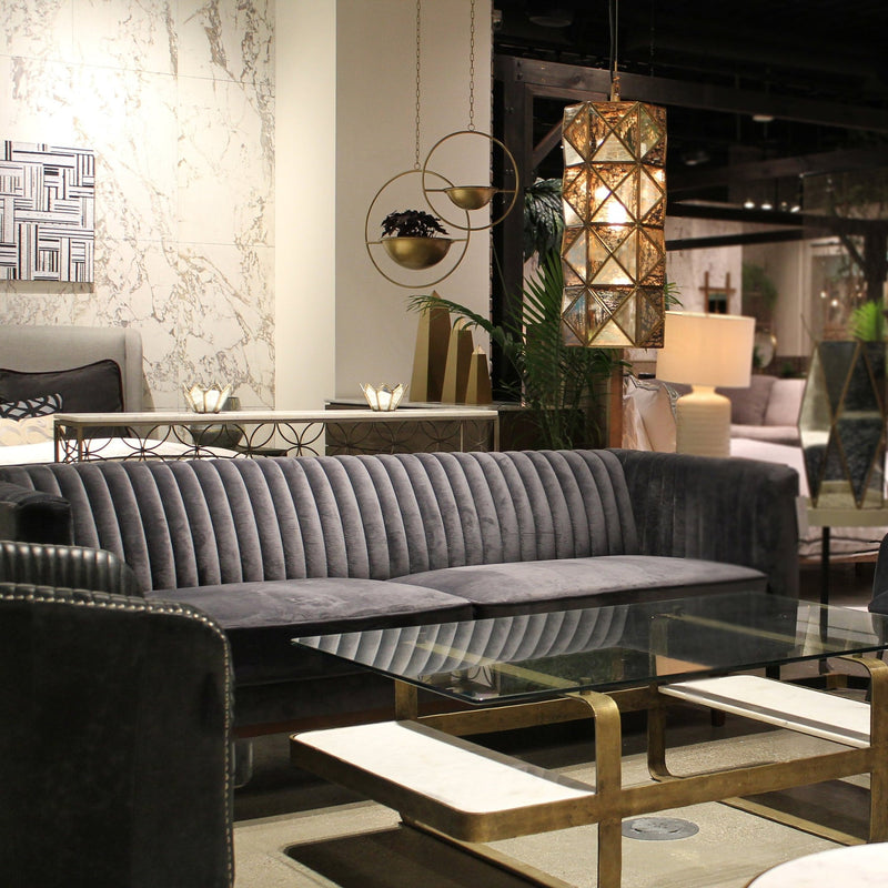 7. "Modern translucent coffee table perfect for minimalist interiors"