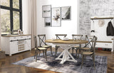 3. "Elegant Provence Round Extension Table (47"/63") - Perfect for Entertaining Guests"