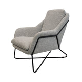 1. "Romeo Lounge Chair - Light Grey Tweed with comfortable cushioning and sleek design"