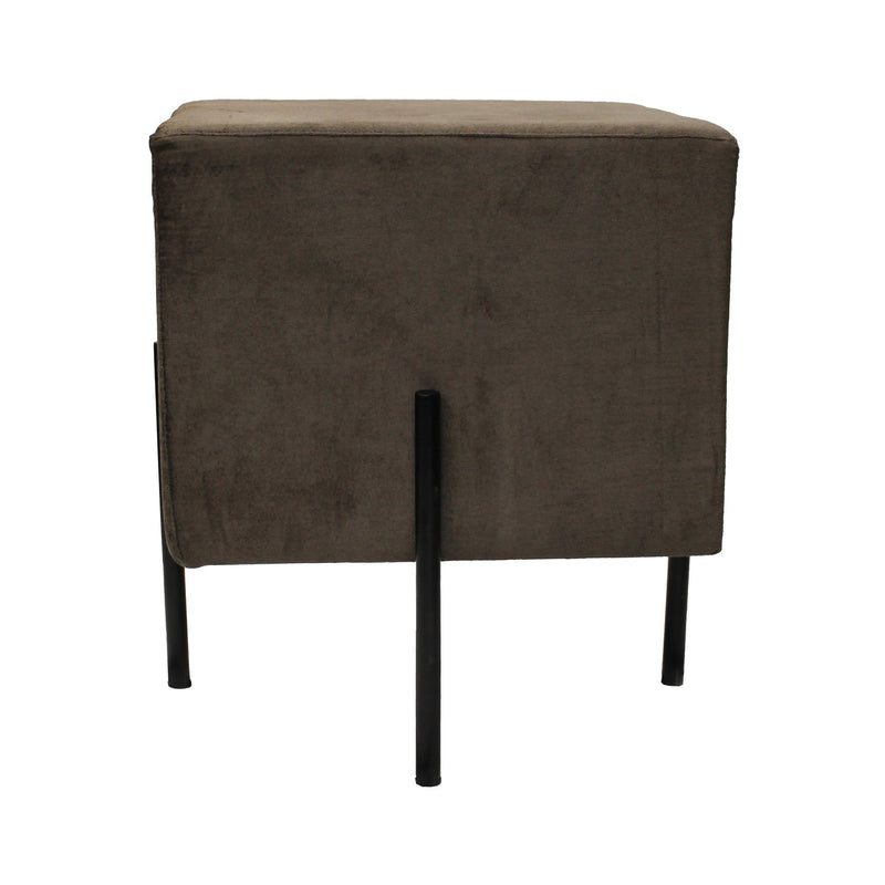 2. "Luxurious Earth Wind & Fire Square Pouffe Stool - Velvet with soft cushioning"