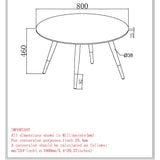 8. "White and Black Coffee Table - Versatile and practical Emery Round Coffee Table"