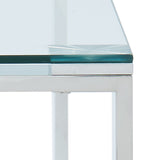 7. "Functional and stylish Zevon Coffee Table in Silver for versatile use"