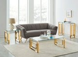 6. "Medium-sized Eros Coffee Table in Gold - Ideal for both modern and traditional interiors"