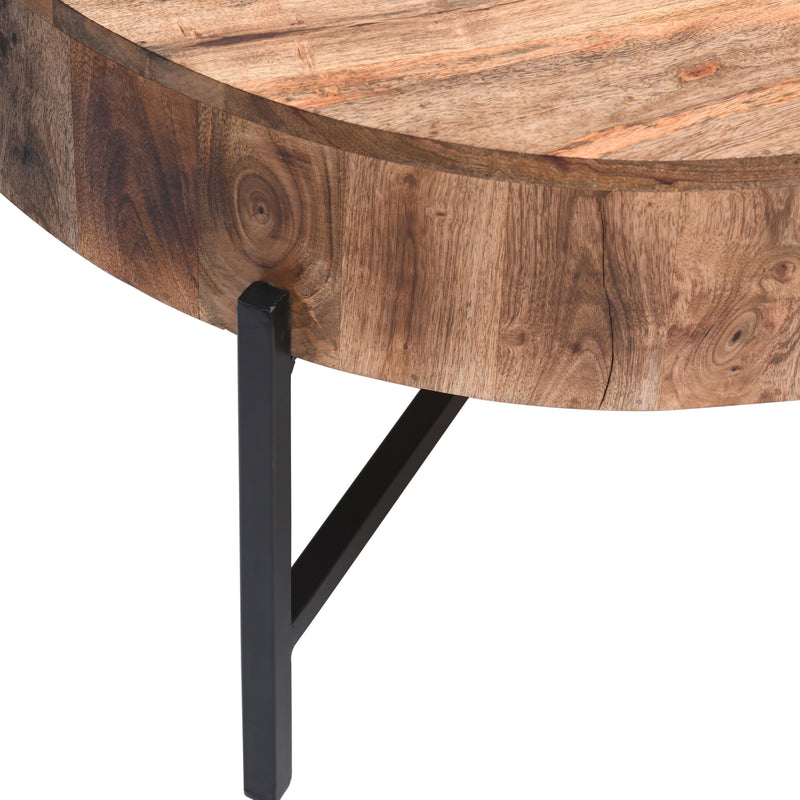 5. "Blox Round Coffee Table - Durable construction with a contemporary touch"