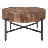 6. "Natural and Black Coffee Table - Versatile and functional for everyday use"