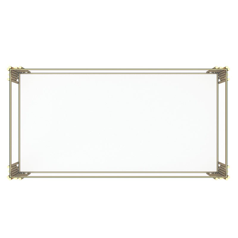 5. "Enhance your living room decor with the Estrel Rectangular Coffee Table in Gold"