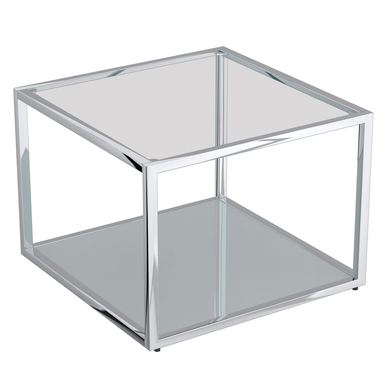 1. "Casini Small Square Coffee Table in Silver - Sleek and modern design"