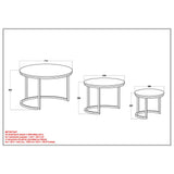8. "Natural and Black Coffee Table Set - Ideal for entertaining guests"