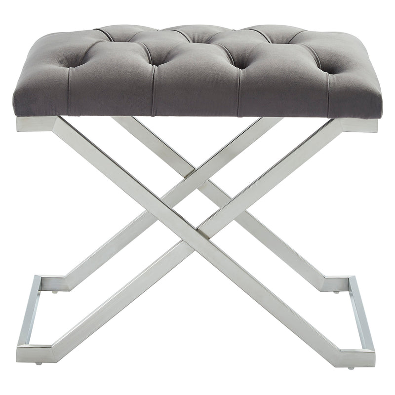 1. "Aldo Bench in Grey and Silver - Stylish seating for any room"