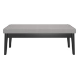 3. "Medium-Sized Pebble Bench in Grey and Black - Ideal for Small Spaces"