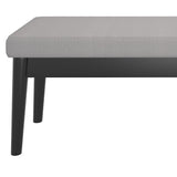 6. "Medium-Sized Pebble Bench in Grey and Black - Enhance Your Home Decor"