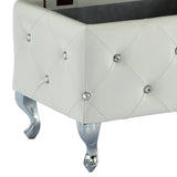 7. "Rectangular Ottoman Bench with Storage - Keep Your Space Tidy and Neat"