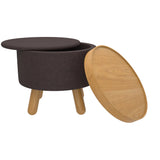 5. "Betsy Round Ottoman with Tray - Multi-purpose Furniture for Modern Living"