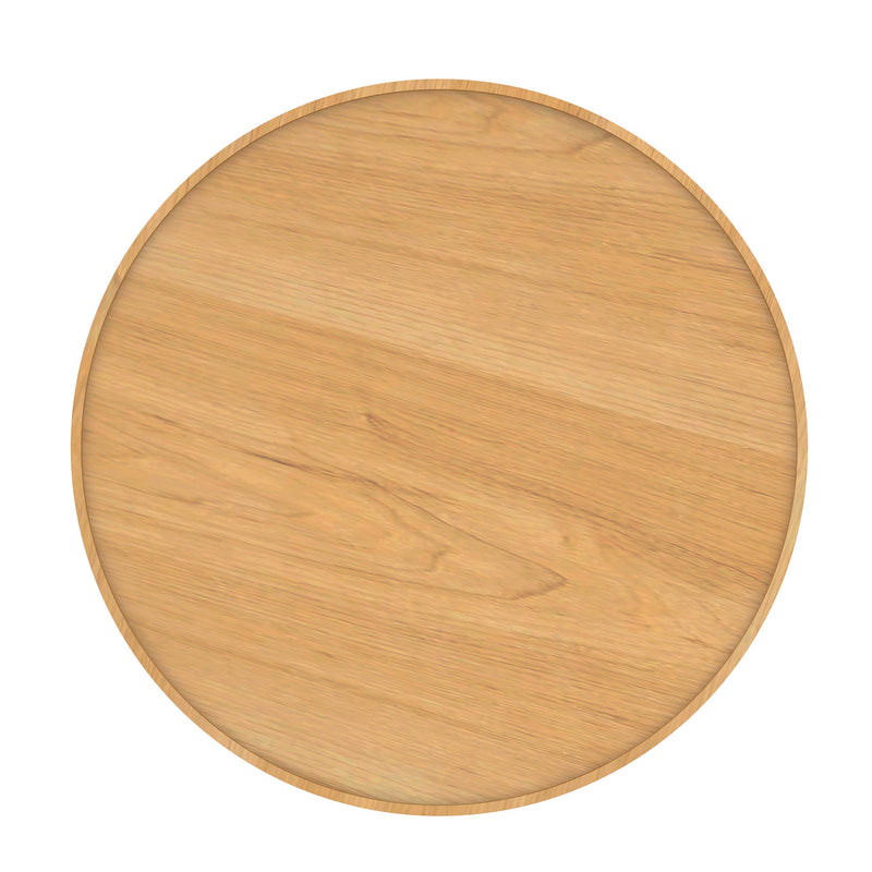 7. "Polly Round Storage Ottoman - Beige and Natural Design for Modern Homes"