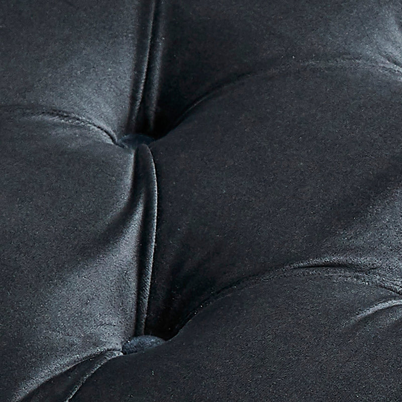 7. "Velci Accent Chair in Black - Ideal for small to medium-sized spaces"