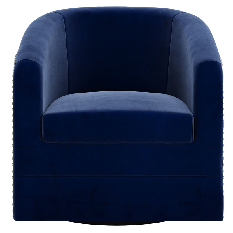 3. "Medium-Sized Blue Accent Chair - Perfect Addition to Modern Home Decor"