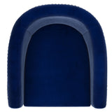 6. "Medium-Sized Blue Accent Chair - Versatile Piece for Any Room in Your Home"